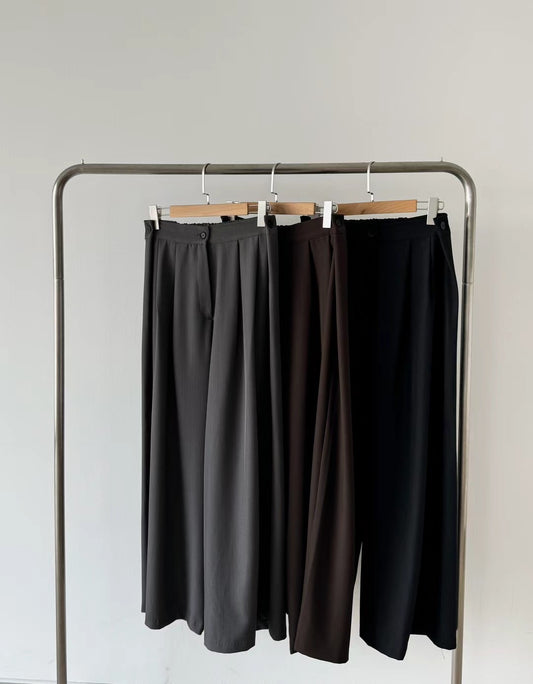 [ 預訂 ࣪𖤐.ᐟ ] [ 小個子友好！] pin-tuck slacks / 3 colors