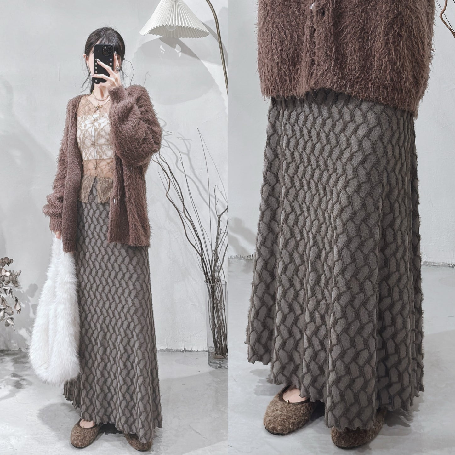 [ 預訂 / 現貨  ˚.🎀༘⋆] feather mermaid skirt / 4 colors