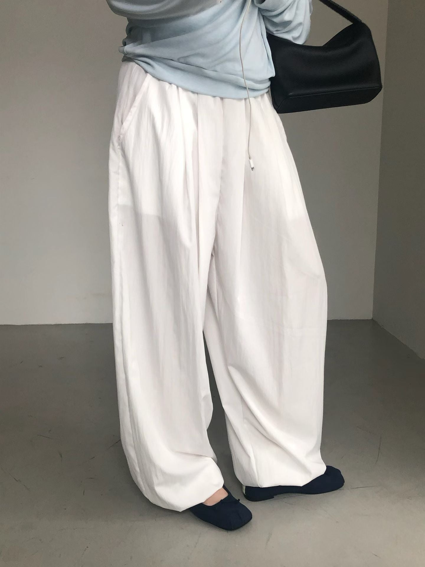 [ 預訂🪽⋆ ] [ new color! ] drawstring waist pants • white