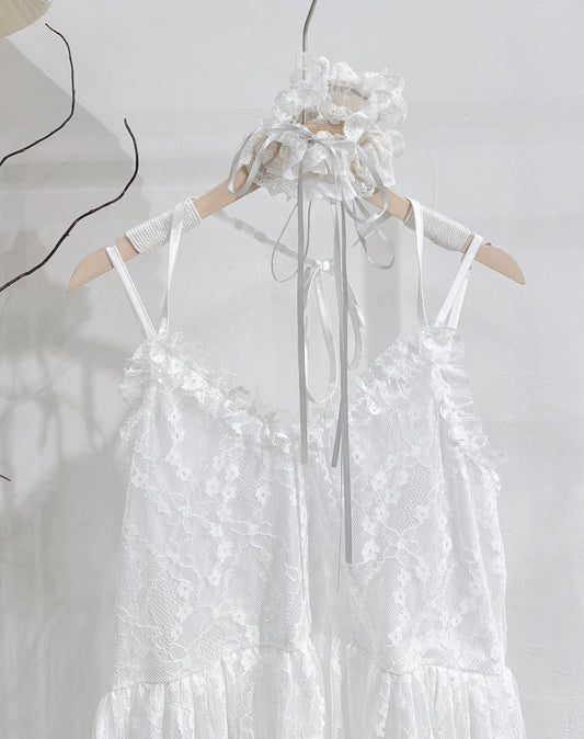 [ DDD made ₊˚⊹♡ ] [ 法式感！] Aura lace dress