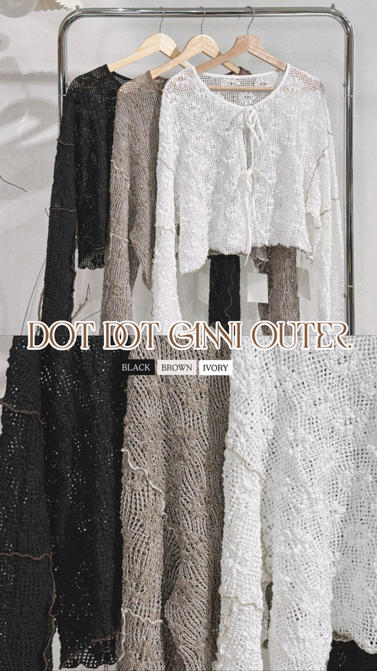[ 現貨/預訂 ˚.🎀༘⋆][ 超美布料！] dot dot ginni outer / 3 colors