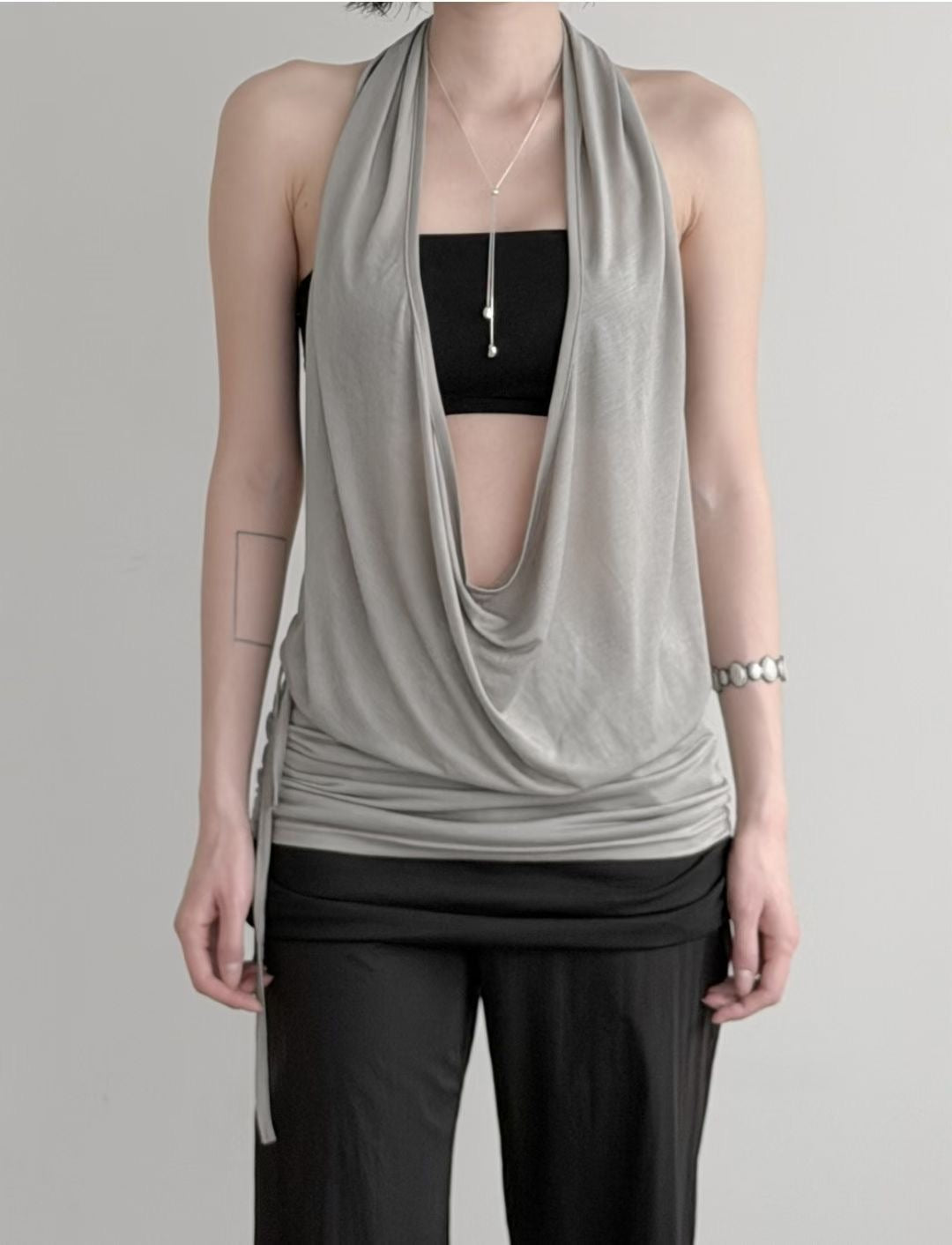 [ 預訂🪽⋆ ] halter hooded top • 3 colors