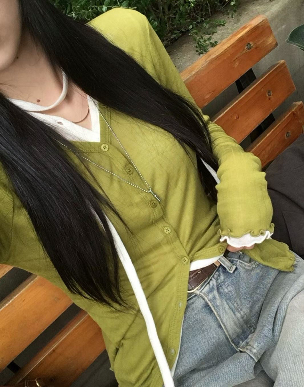 [ 預訂  📷 ༘ ⋆｡ ˚ ] wool see through cardigan / 5 colors