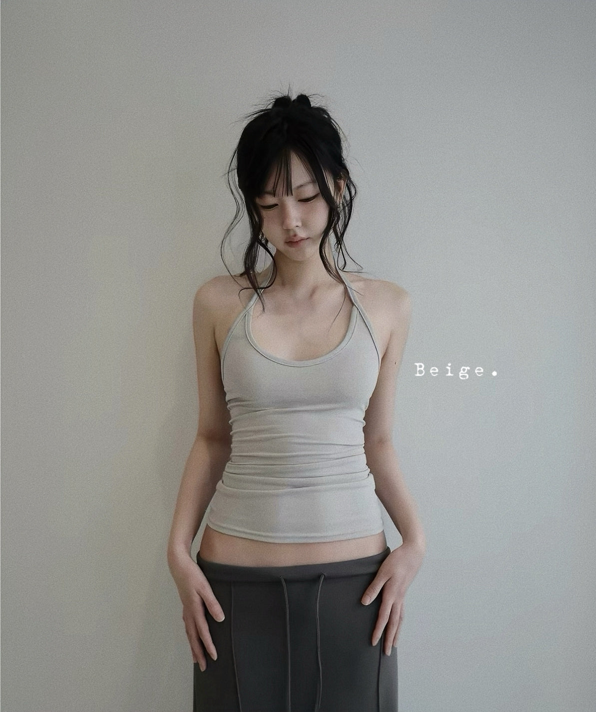 [ 預訂🪽⋆ ] [ 疊穿更好看! ] cool halter neck cami • 6 colors