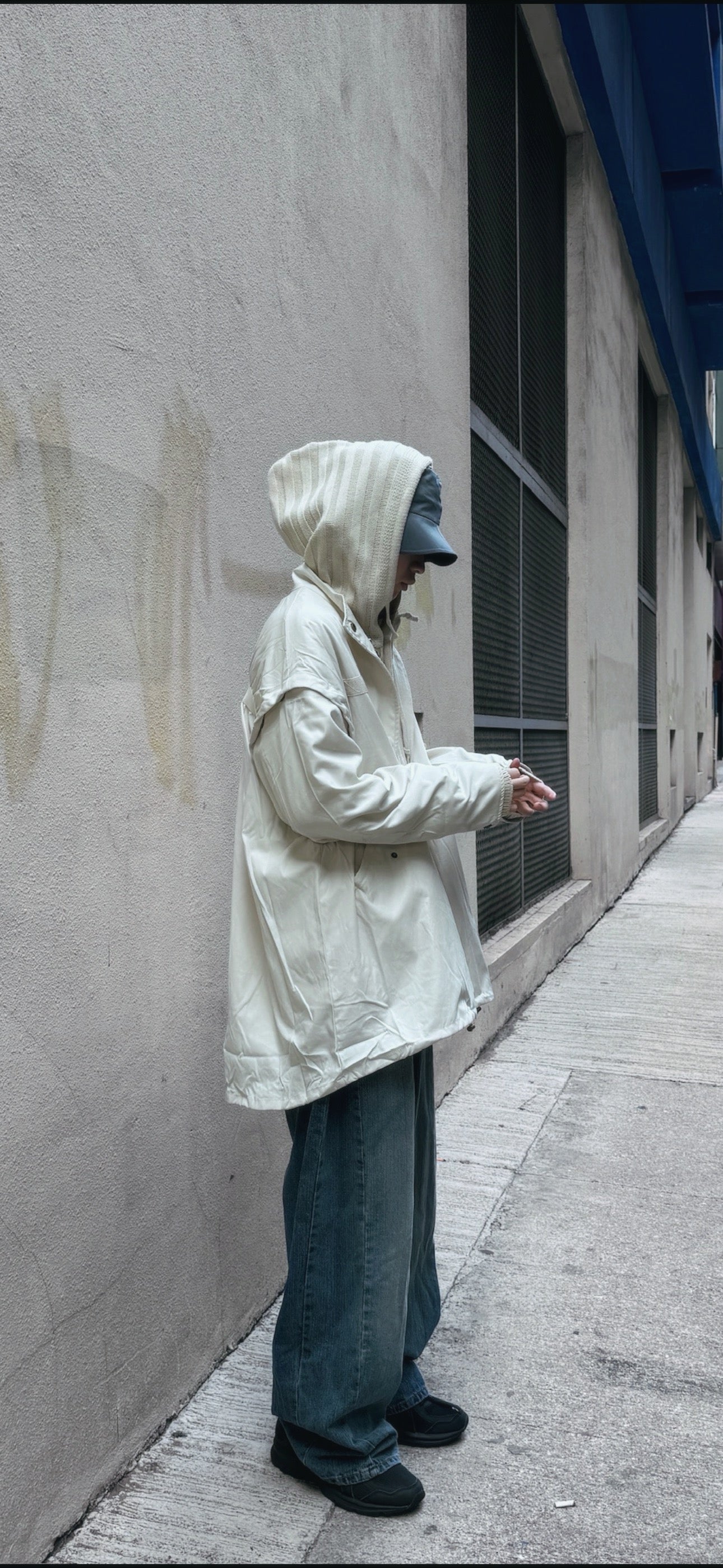 [Boyish items !] Baggy Dart Jeans - Denim