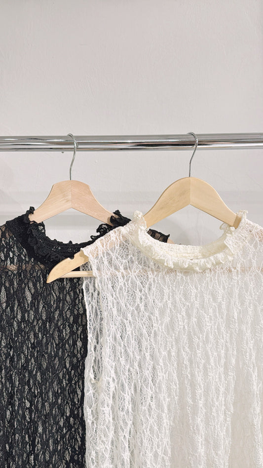 [ ˚.🎀༘⋆超推薦! ˚.🎀༘⋆ ] Lace ruffle vest / 2 colors
