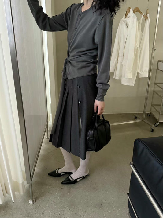 [ 預訂 ] Layered pleated skirt / 3 colors