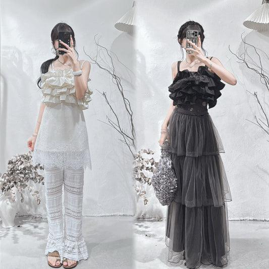 [ 現貨 / 預訂🪽⋆ ] Ruffle Bustier Cami / 2 colors