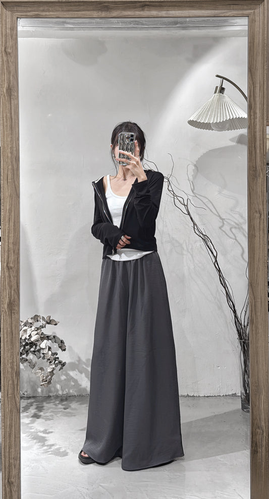 [預訂] Silk Slacks / Charcoal