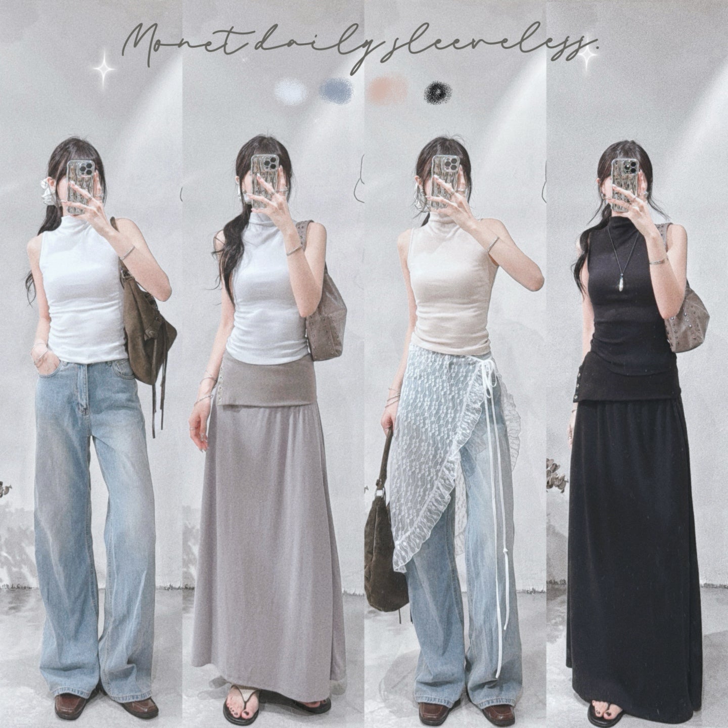 [ 預訂🪽⋆ ՙִՙ ] monet daily sleeveless / 4 colors