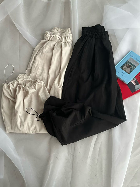 [ must have! ] drawstring waist pants / 2 colors