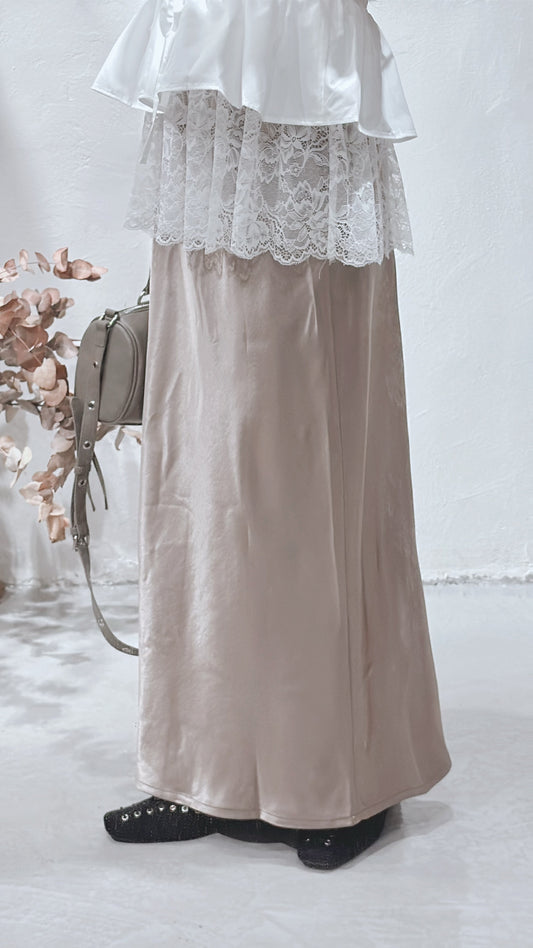 [ 現貨 / 預訂🪽⋆ ] silk straight skirts / 3 colors