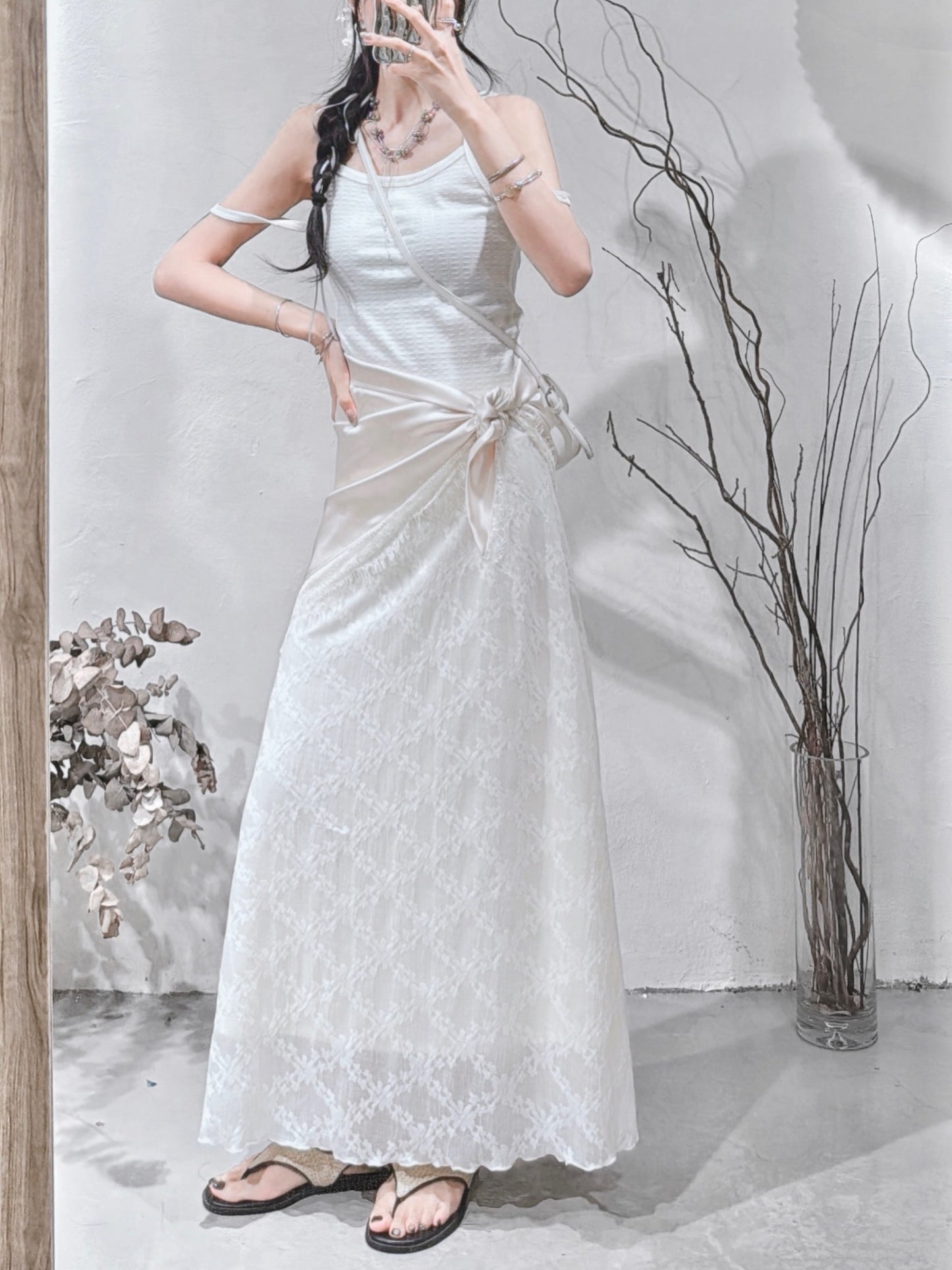 [ DDD made ₊˚⊹♡ ] kinki skirt / ivory