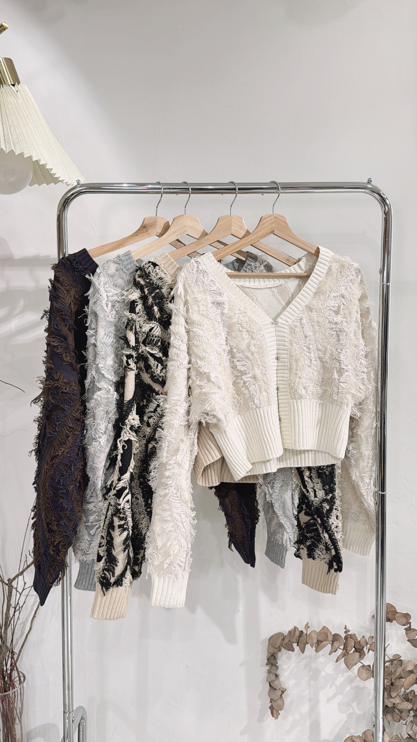 [ 現貨 ˚.🎀༘⋆] [ 限量！完售即止！] fringed outer / ivory