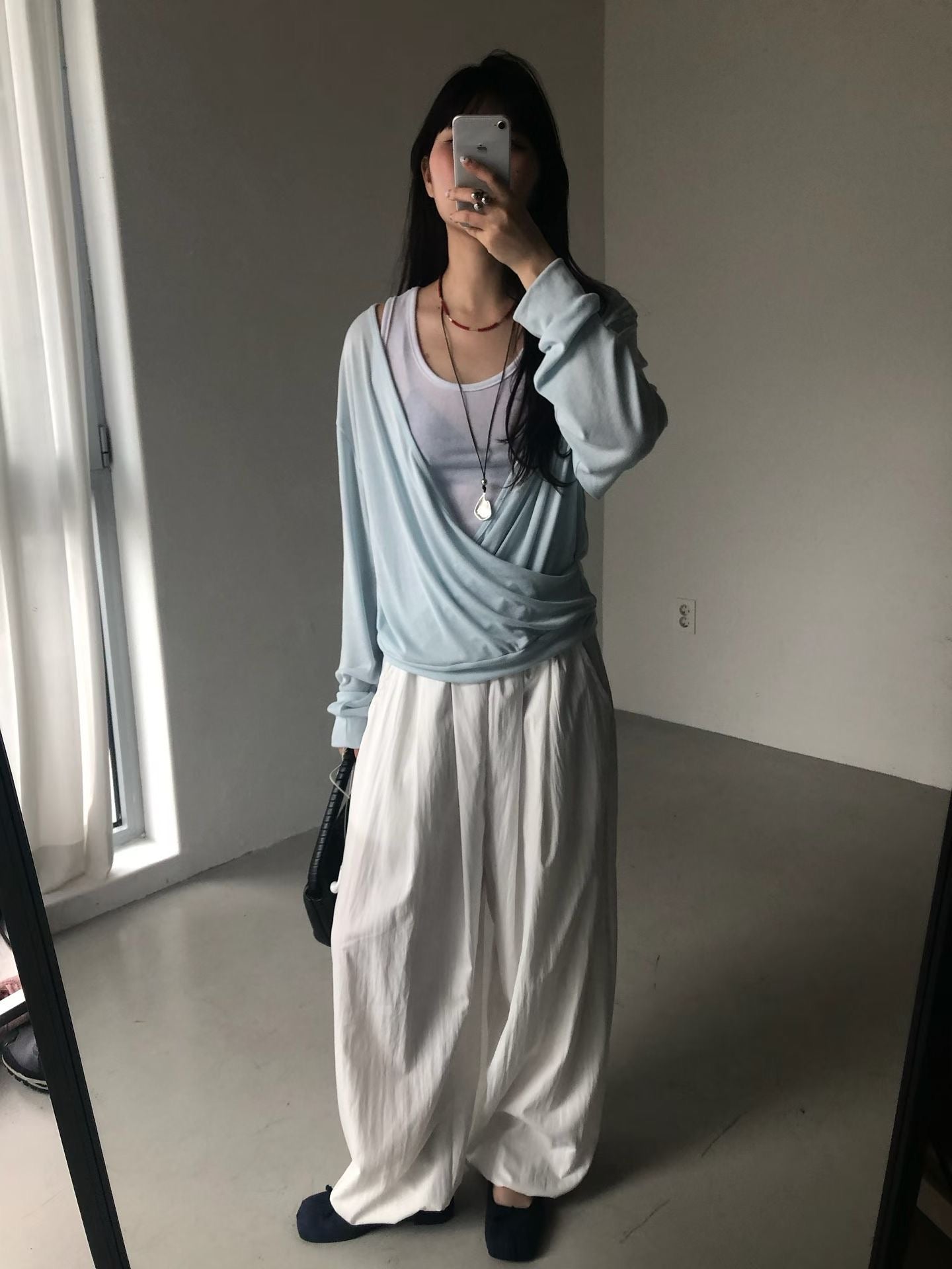 [ 預訂🪽⋆ ] [ new color! ] drawstring waist pants • white