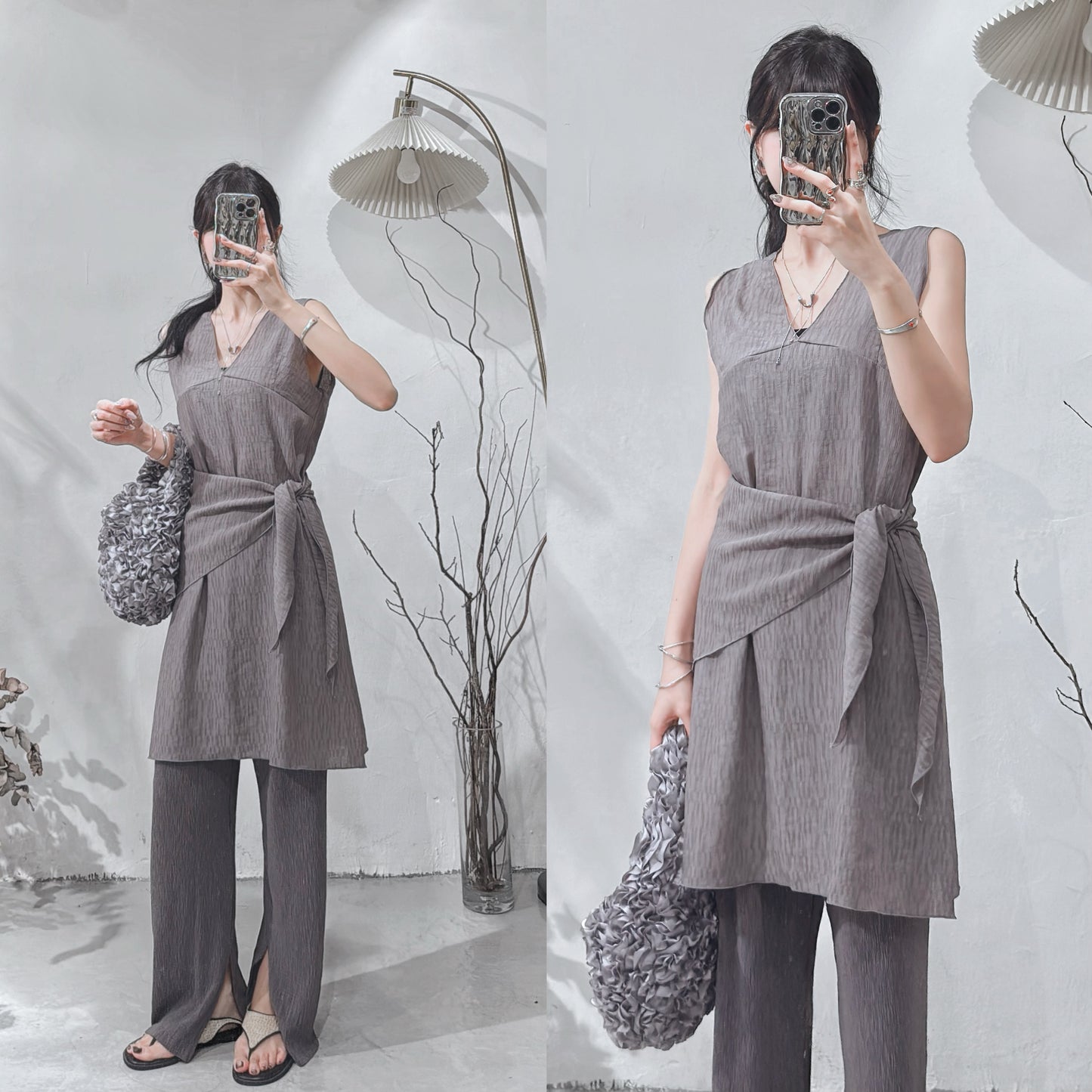 [ 預訂 ༠°◞✭ ゛] [ my picks! ] [ 附腰巾！] textured set • 3 colors