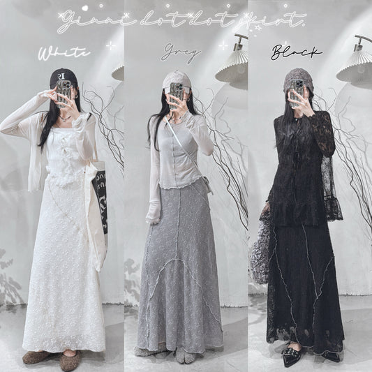 [ ﹅ 🐄 . ⁕  ۫ 大大大推! ] ginni dot dot skirt / 3 colors