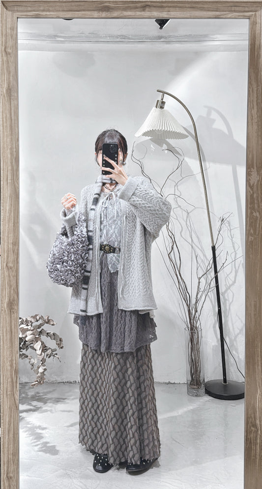 [ 一月限定！ꕤ . ݁₊] set 0132/ grey