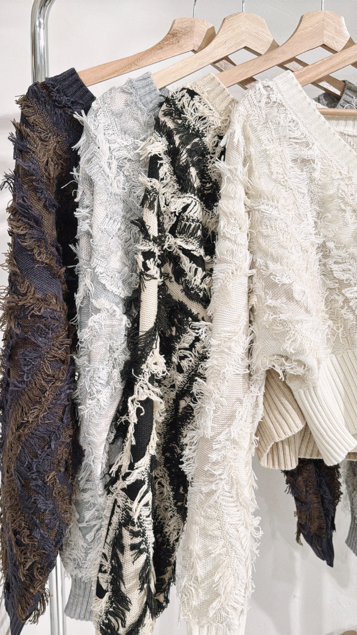 [ 現貨 ˚.🎀༘⋆] [ 限量！完售即止！] fringed outer / ivory