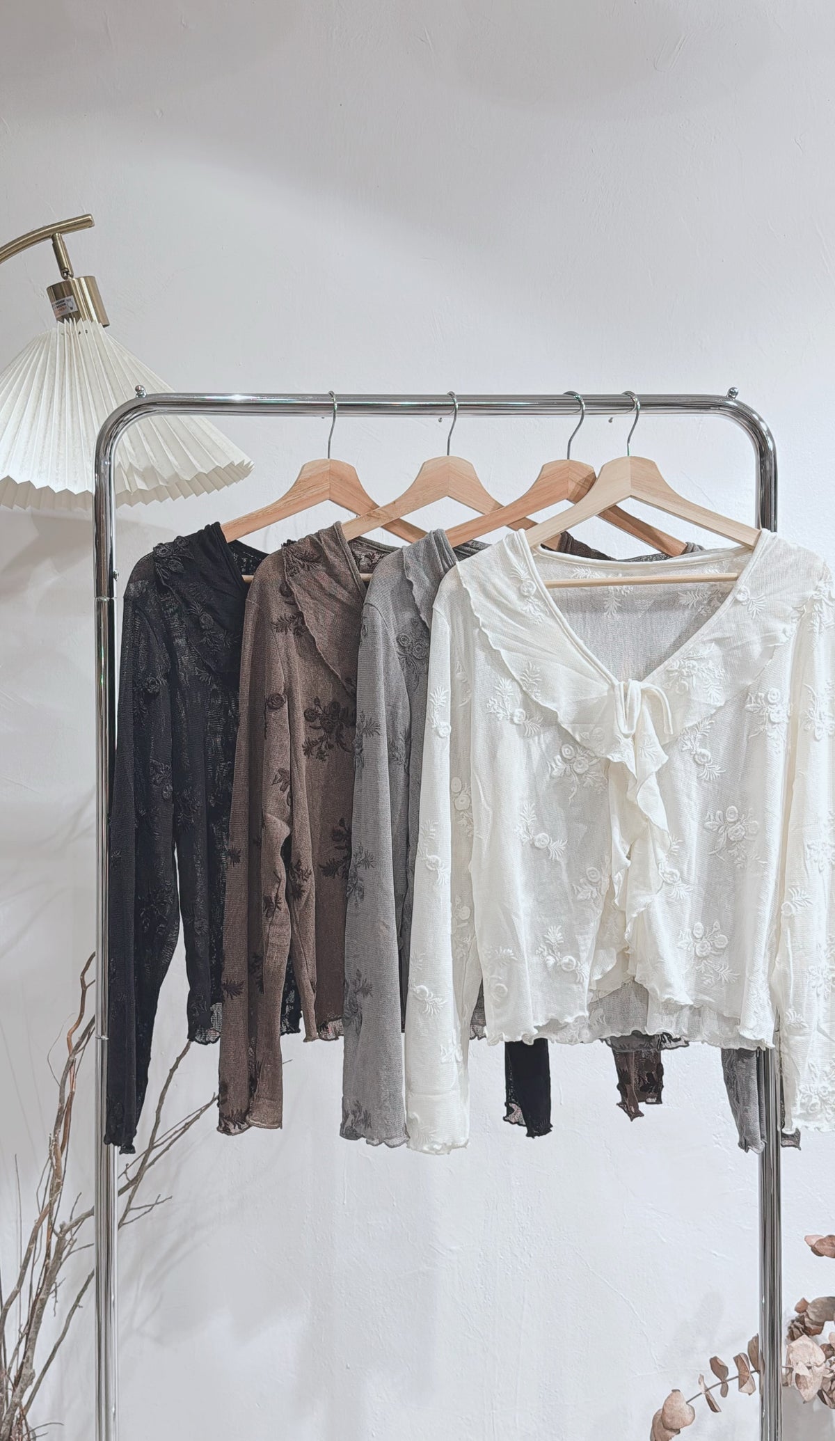 [ 預訂🪽⋆ ] floral ruffle outer / 4 colors