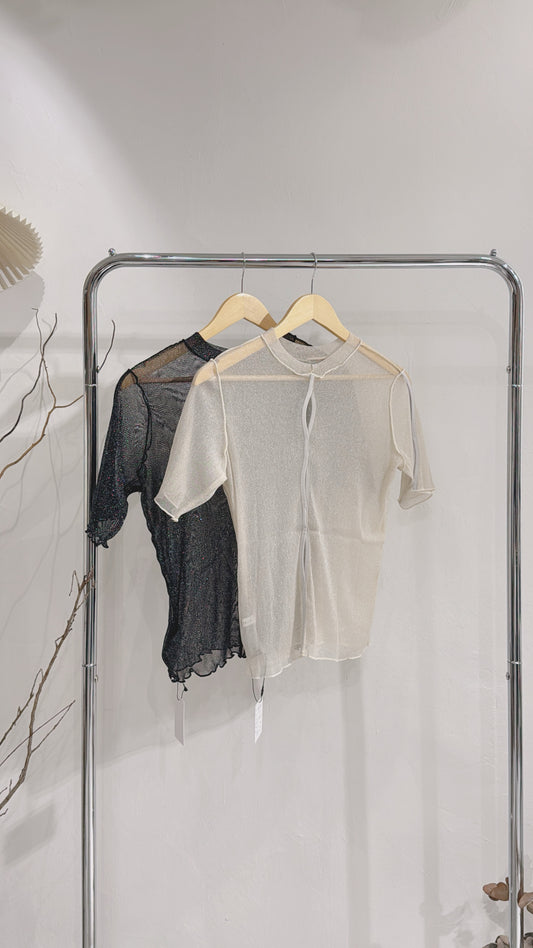 [ 現貨 / 預訂 ₊˚⊹♡ ] bling bling wave top / 2 colors