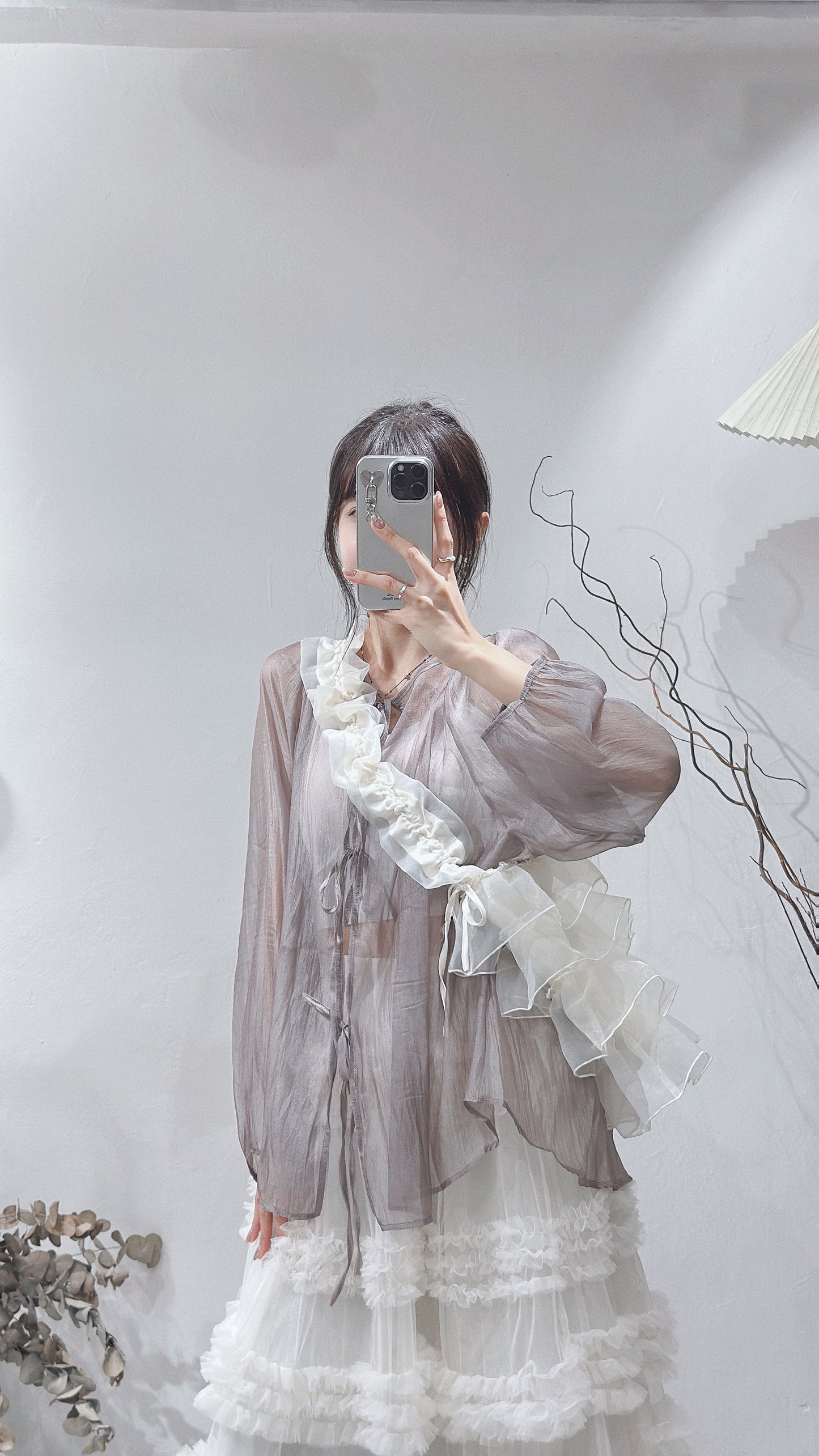 [ 48HRS首批價！] Bouquet Blouse / brown