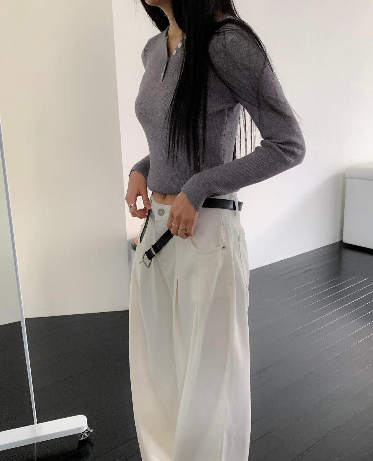 [ 必必必必入手超正版型褲子！] Ann Denim Jeans / ivory