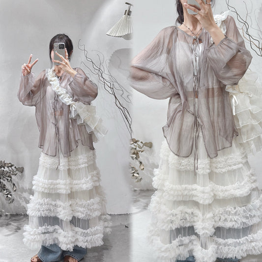 [ 48HRS首批價！] Bouquet Blouse / brown