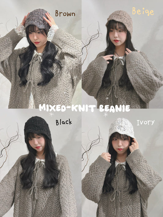 [ 包色之選！] mix-knit beanie / 4 colors