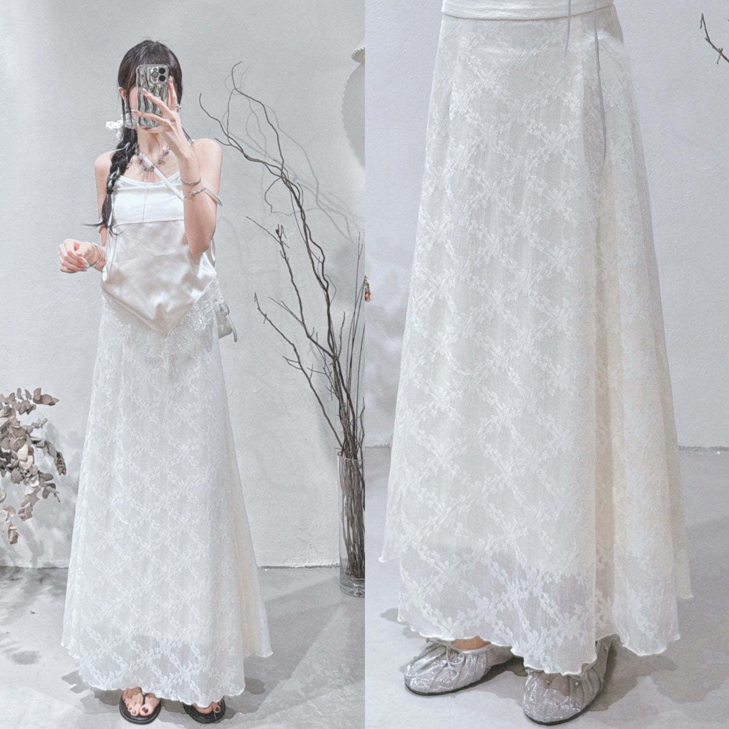 [ DDD made ₊˚⊹♡ ] kinki skirt / ivory