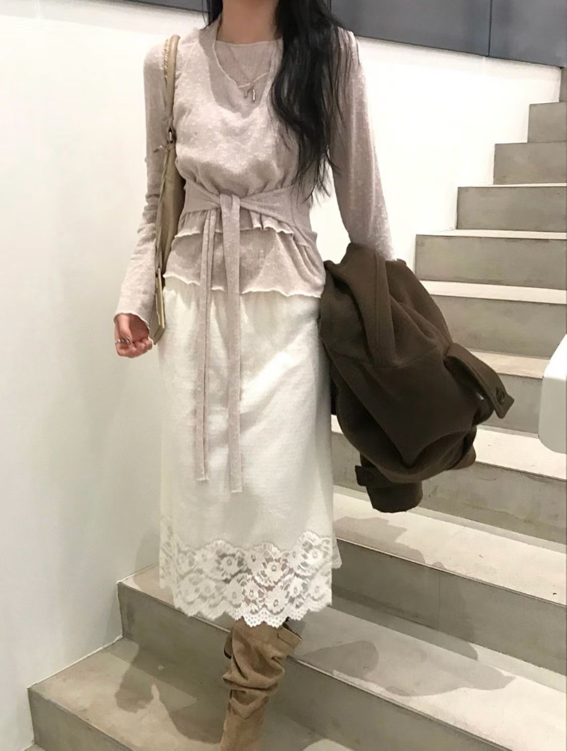 [ 預訂 ⋆𐙚 ̊ ] [ 店主自留款！] halter neck layered top / 3 colors