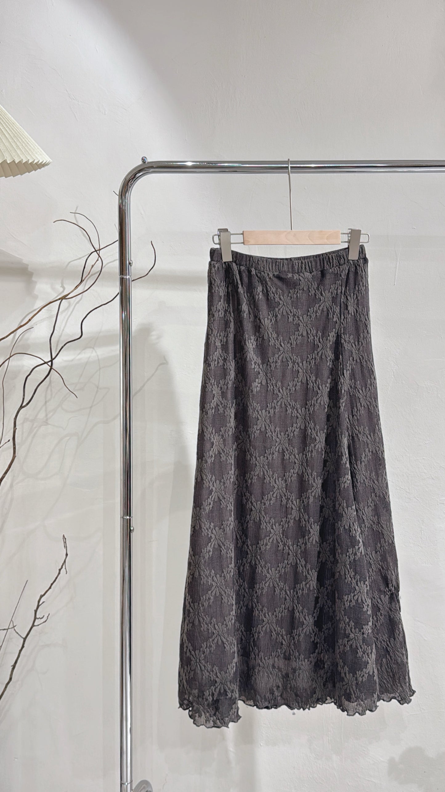 [ DDD made / 五月尾到貨  ₊˚⊹♡ ] kinki skirt / charcoal