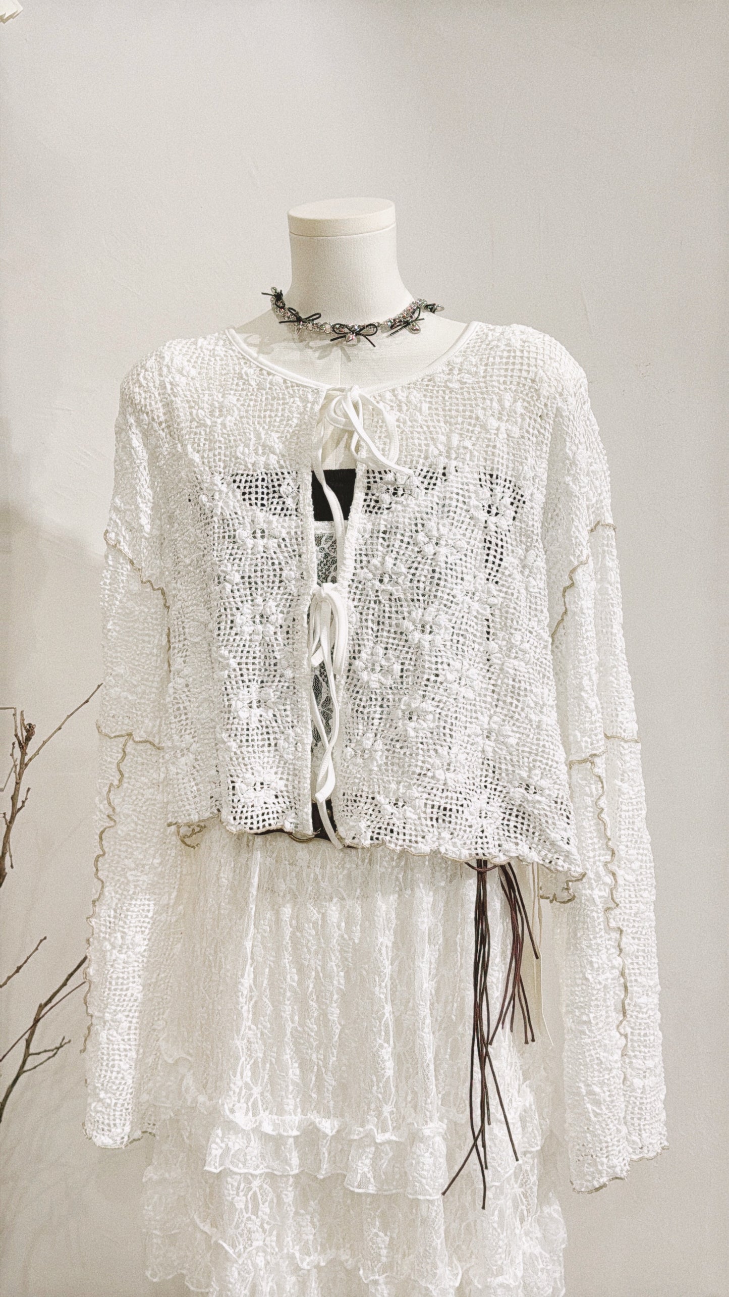 [ 現貨/預訂 ˚.🎀༘⋆][ 超美布料！] dot dot ginni outer / 3 colors