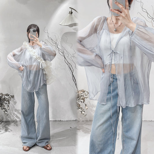 [ 48HRS首批價！] Bouquet Blouse / blue