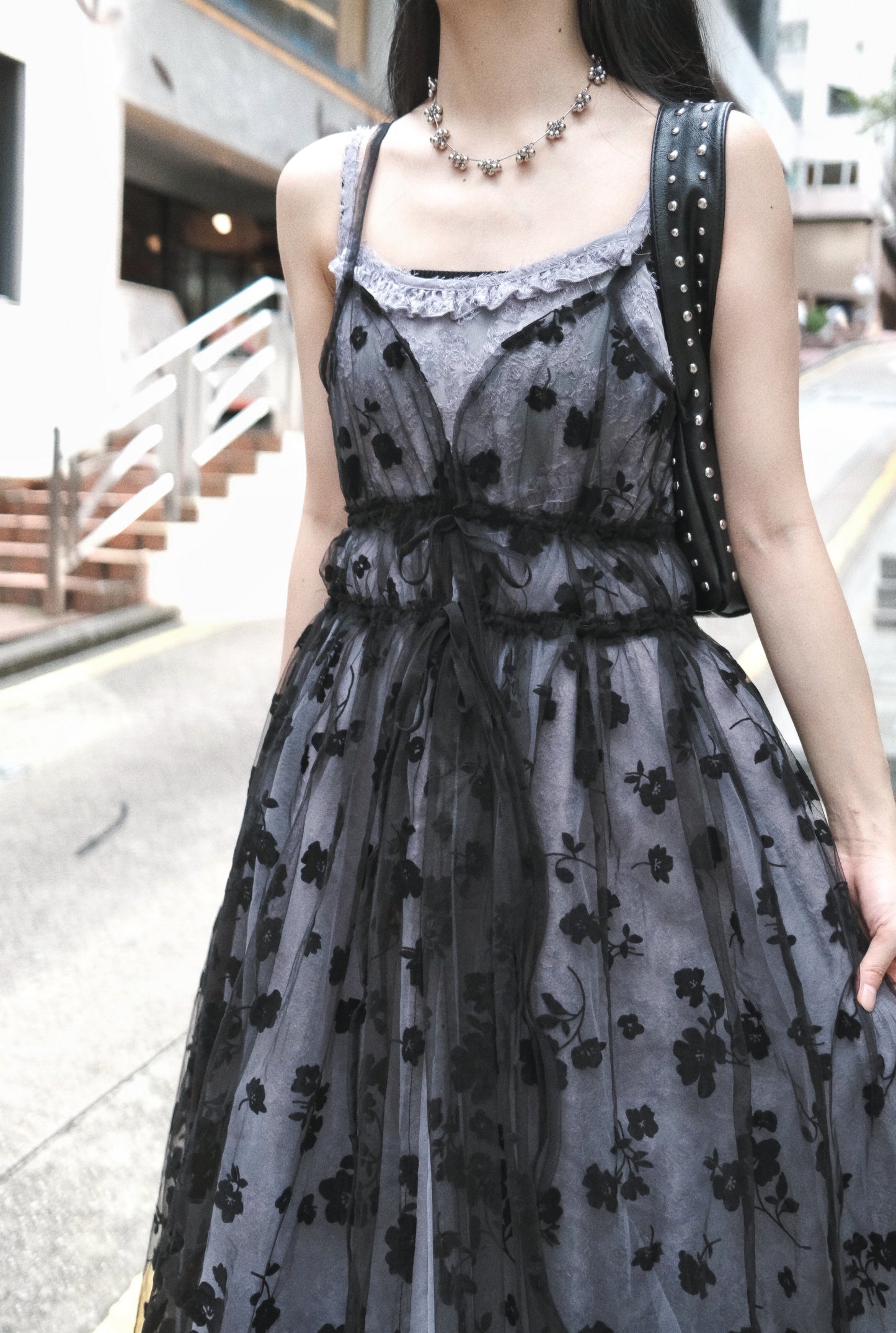 [ DDD MADE 自訂款 / 下一批 5-7/9 到貨 𐙚˙⋆.] velvet floral ops / black