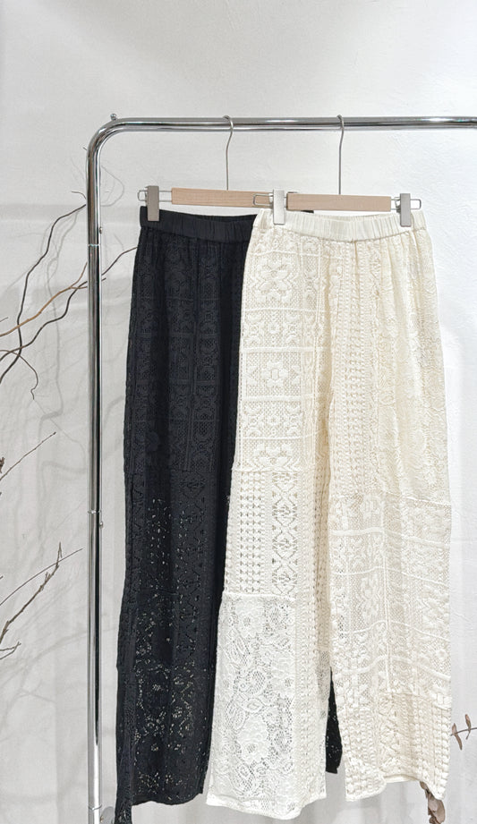 [ 限量現貨 🪽⋆ ] patchwork full-length pants • 2 colors
