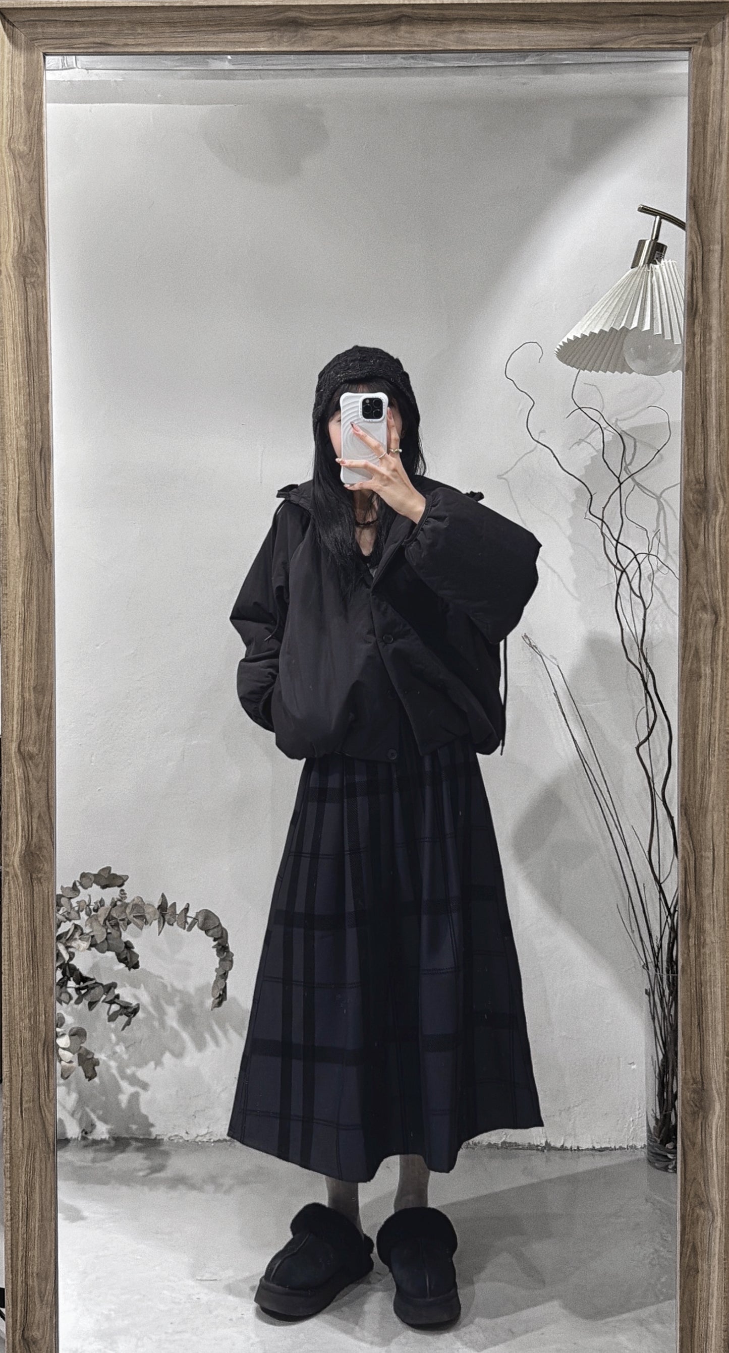 [ 🎀必收荷葉邊抽繩外套！] ranni jacket/ black