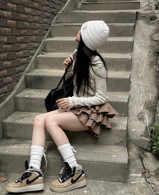 [ 預訂 ] layered skirts shorts/ 3 colors
