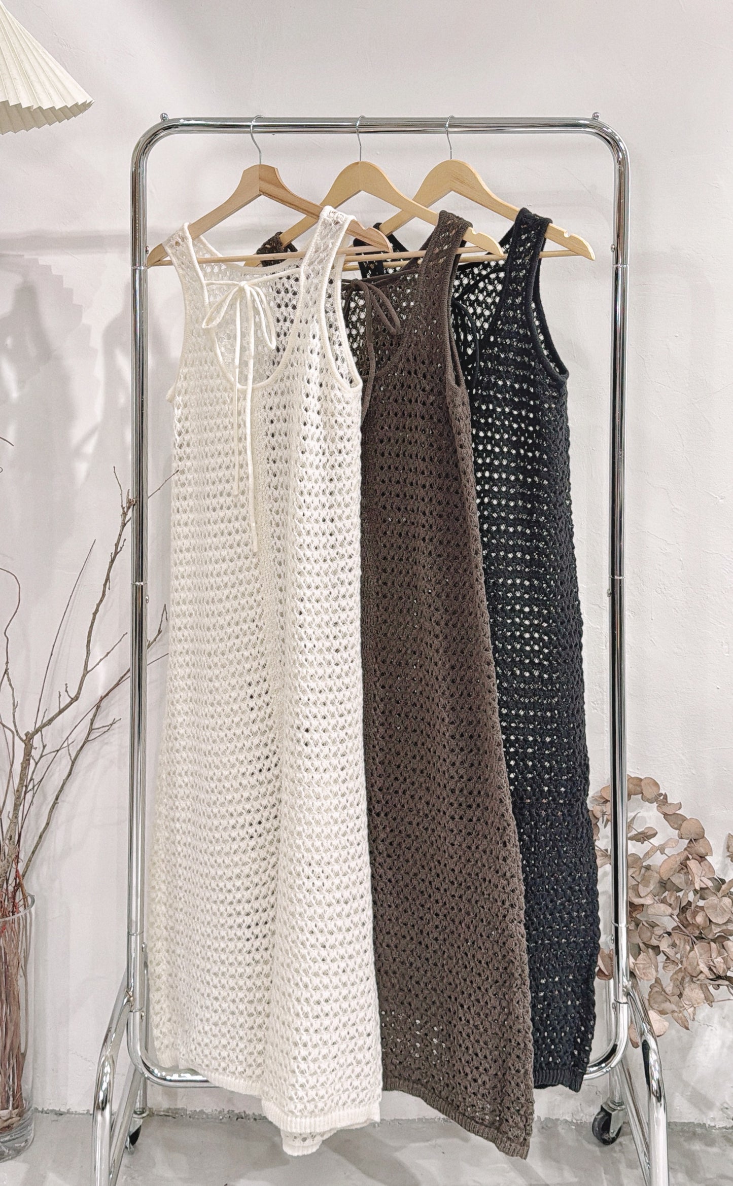 [ 現貨/預訂 ˚.🎀༘⋆] knit 2-ways ops / 3 colors