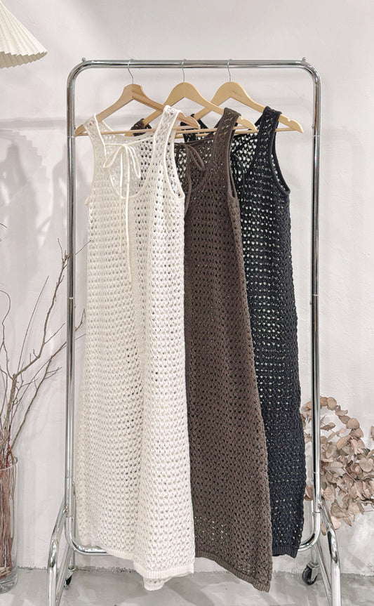 [ 現貨/預訂 ˚.🎀༘⋆] knit 2-ways ops / 3 colors