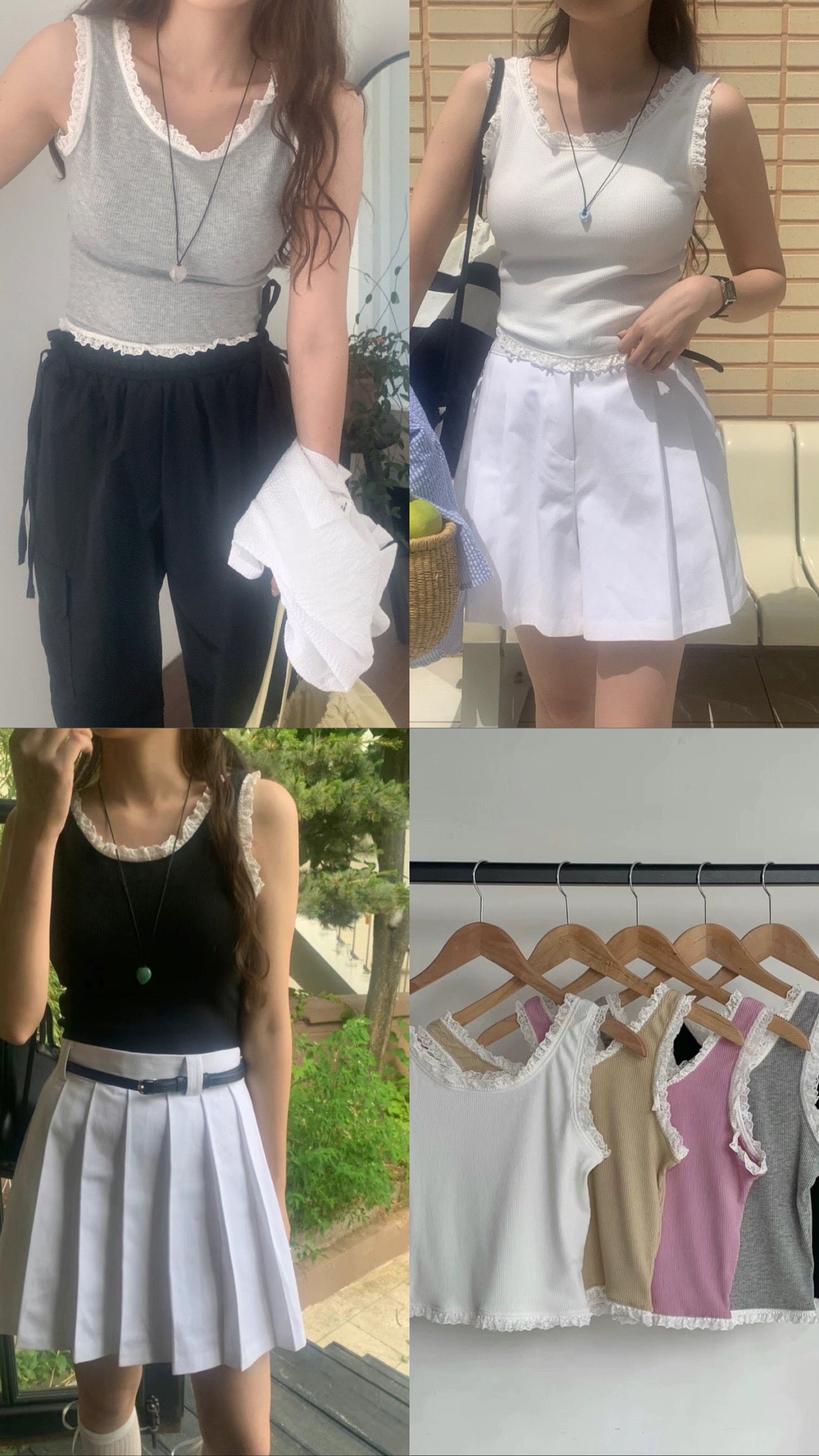 【💝超美內搭!】法式感滿滿のLACE VEST / 5 colors
