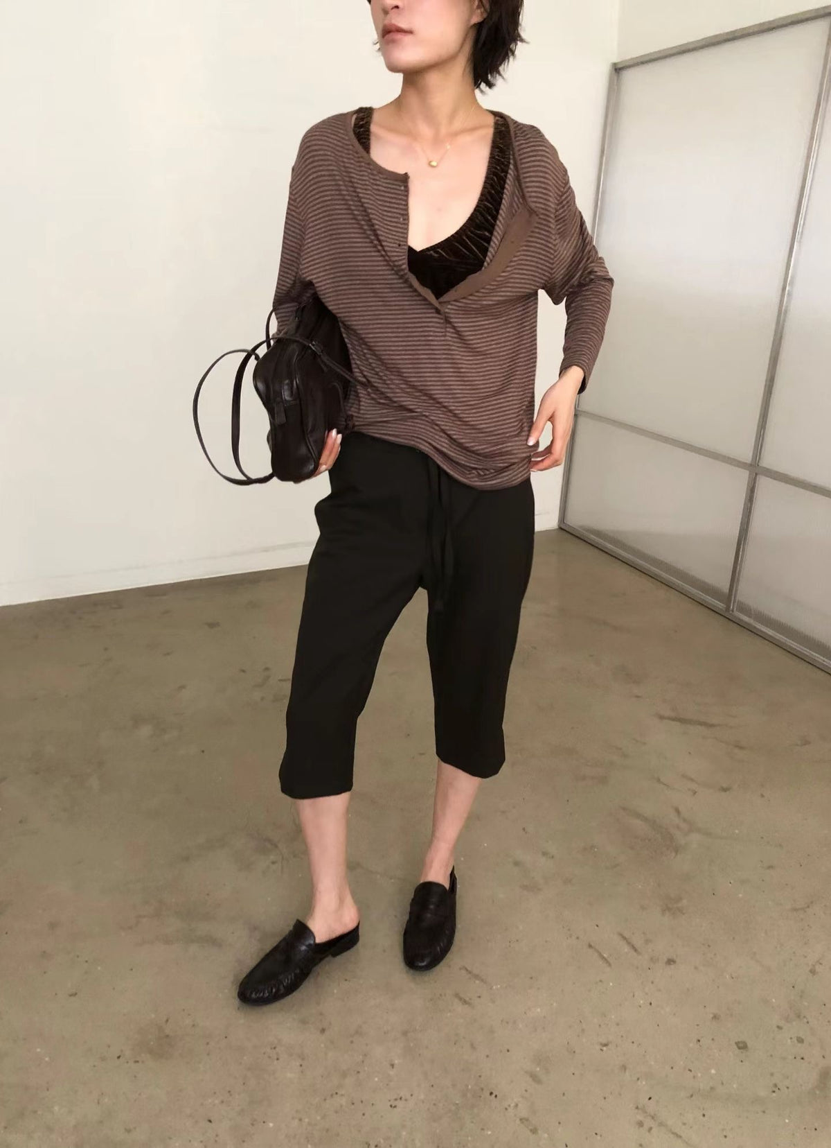 ［ 早鳥 early bird 價 🐈‍⬛✨ ] striped henley top / 7 colors