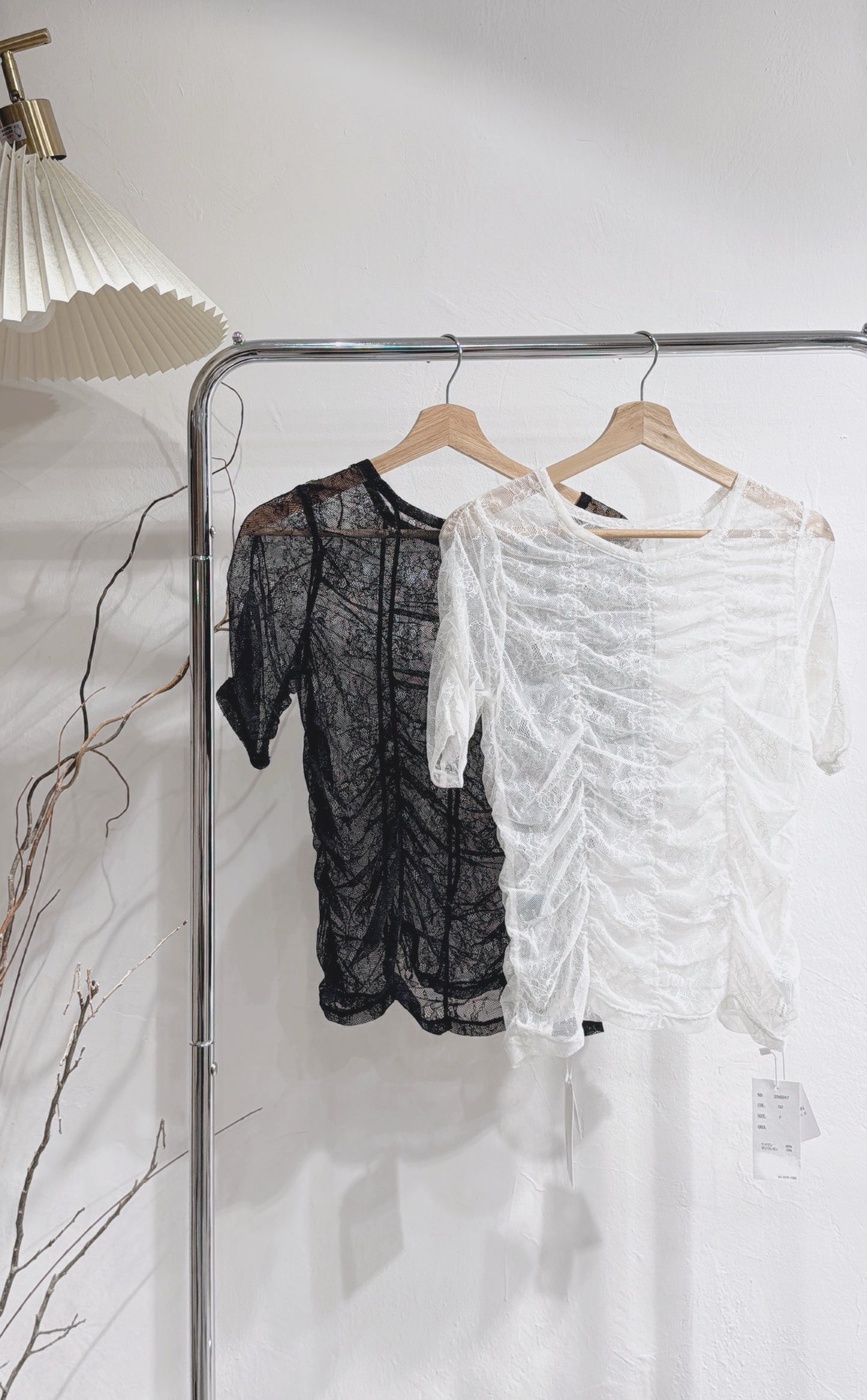 [ 預訂 🪽⋆ ] see through shirring tee • 3 colors