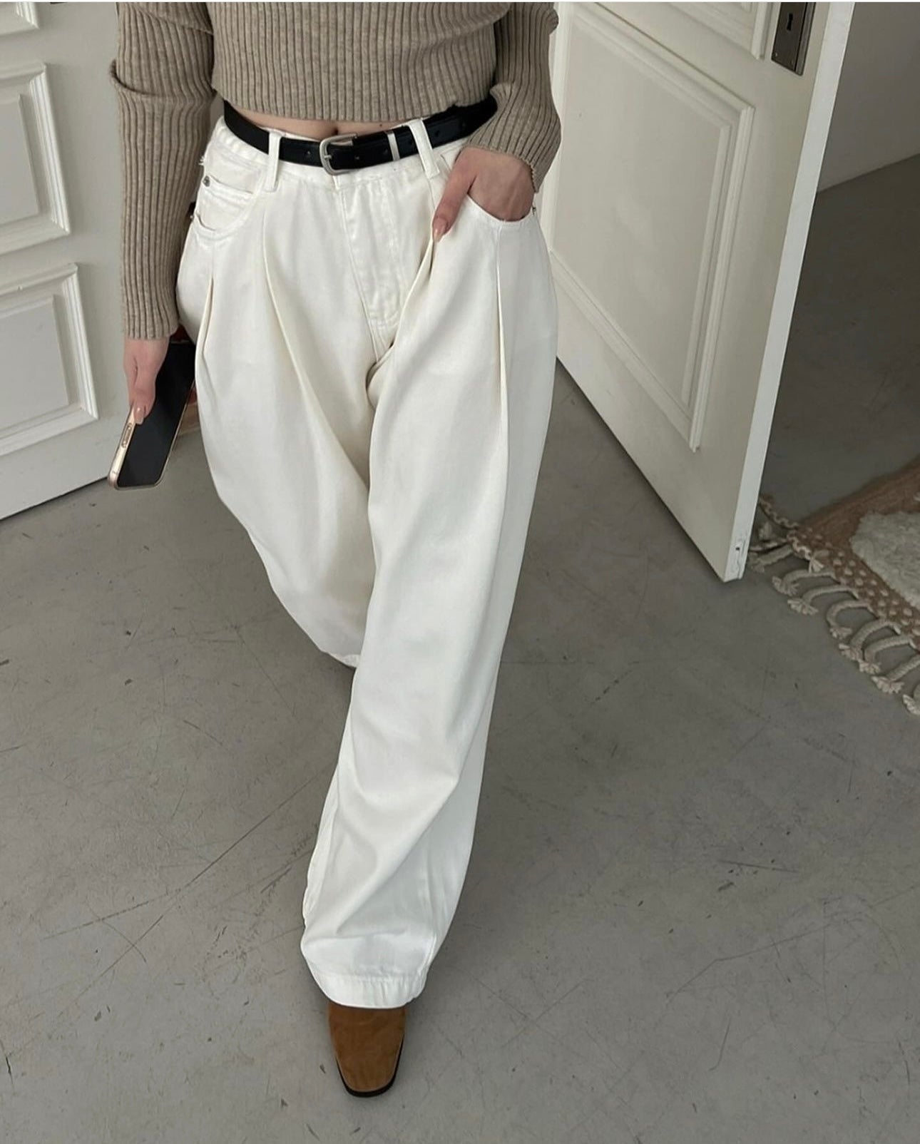 [ 必必必必入手超正版型褲子！] Ann Denim Jeans / ivory
