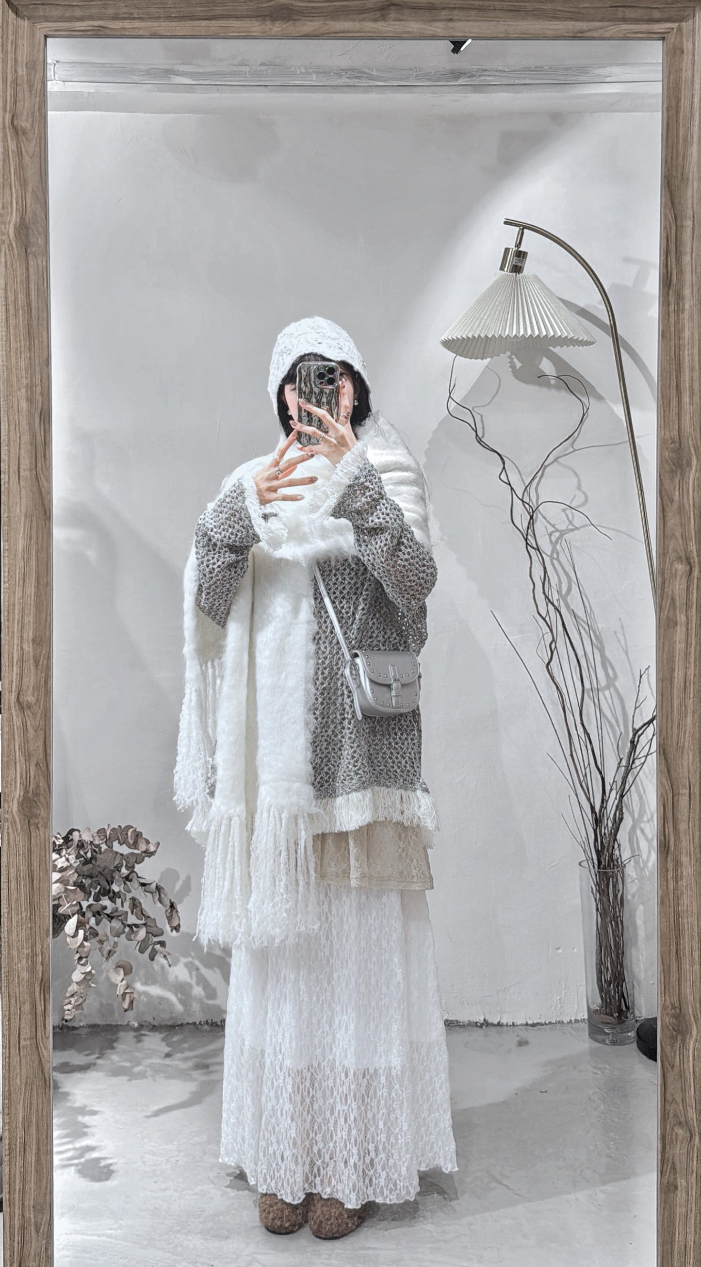 [ 現貨 / 預訂 ⋆𐙚 ̊ ] [ 超保暖！] fringed scarf / 淨色 ver.