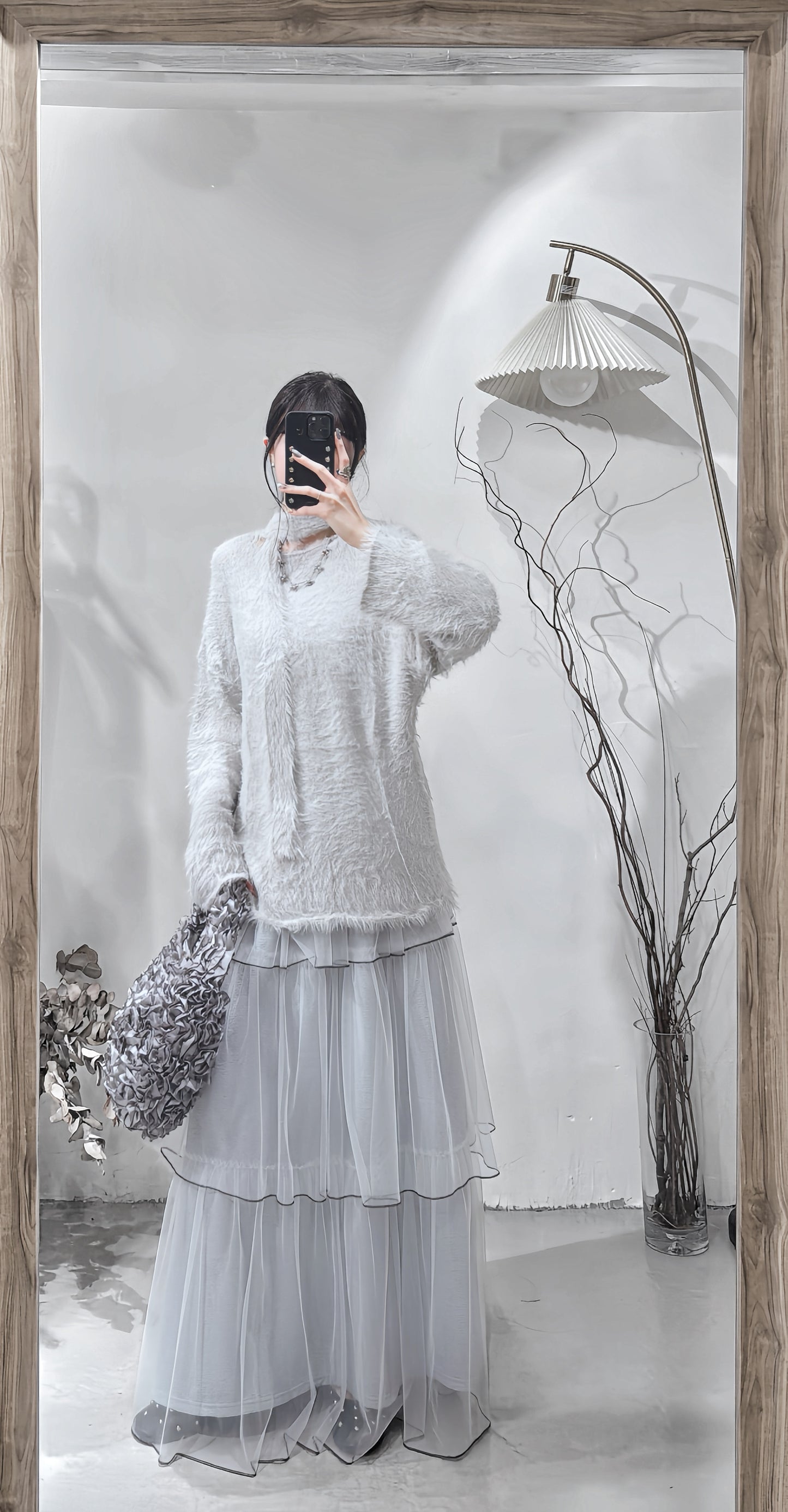 [ 限量現貨⋆⁺₊❅ ] [ 必入！店主極推！]  fluffy muffler knit / grey