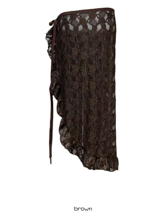 [ 店主大大大力推薦 ✶ 預訂款  ˚⟡˖ ࣪] side tied lace scarf