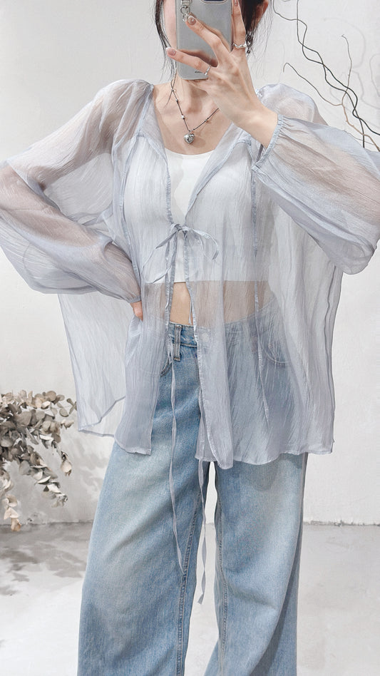 [ 48HRS首批價！] Bouquet Blouse / blue