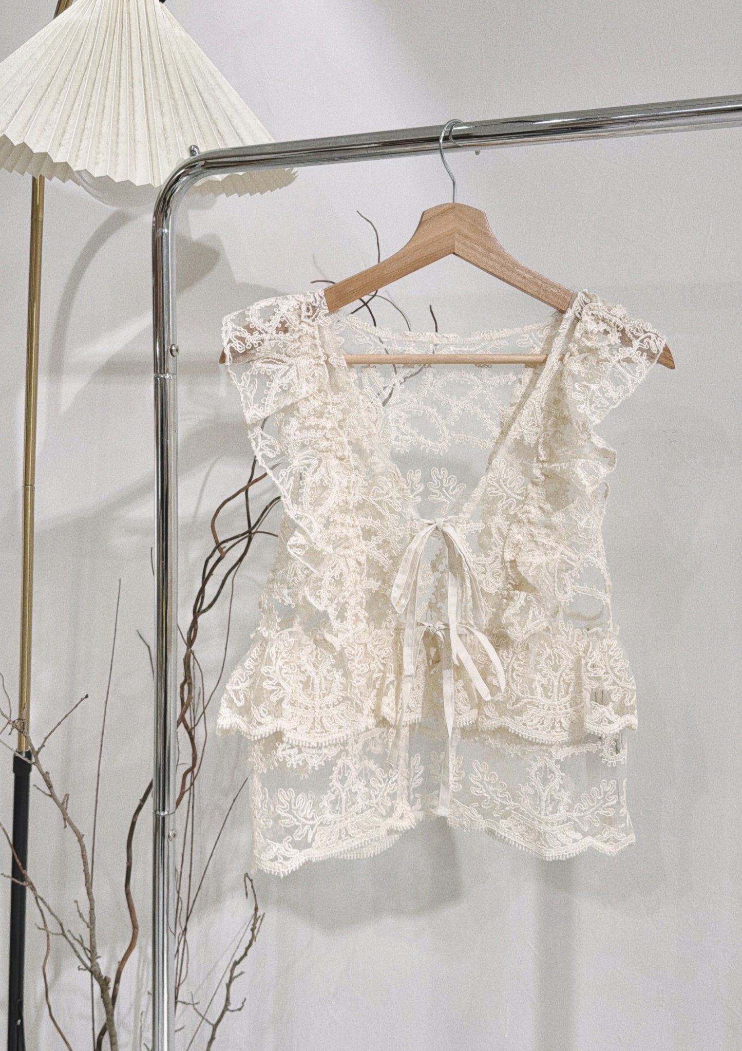 [ ⠀ ⌗🪟 限量! ] [ 絕美立體蕾絲！] lace layer top