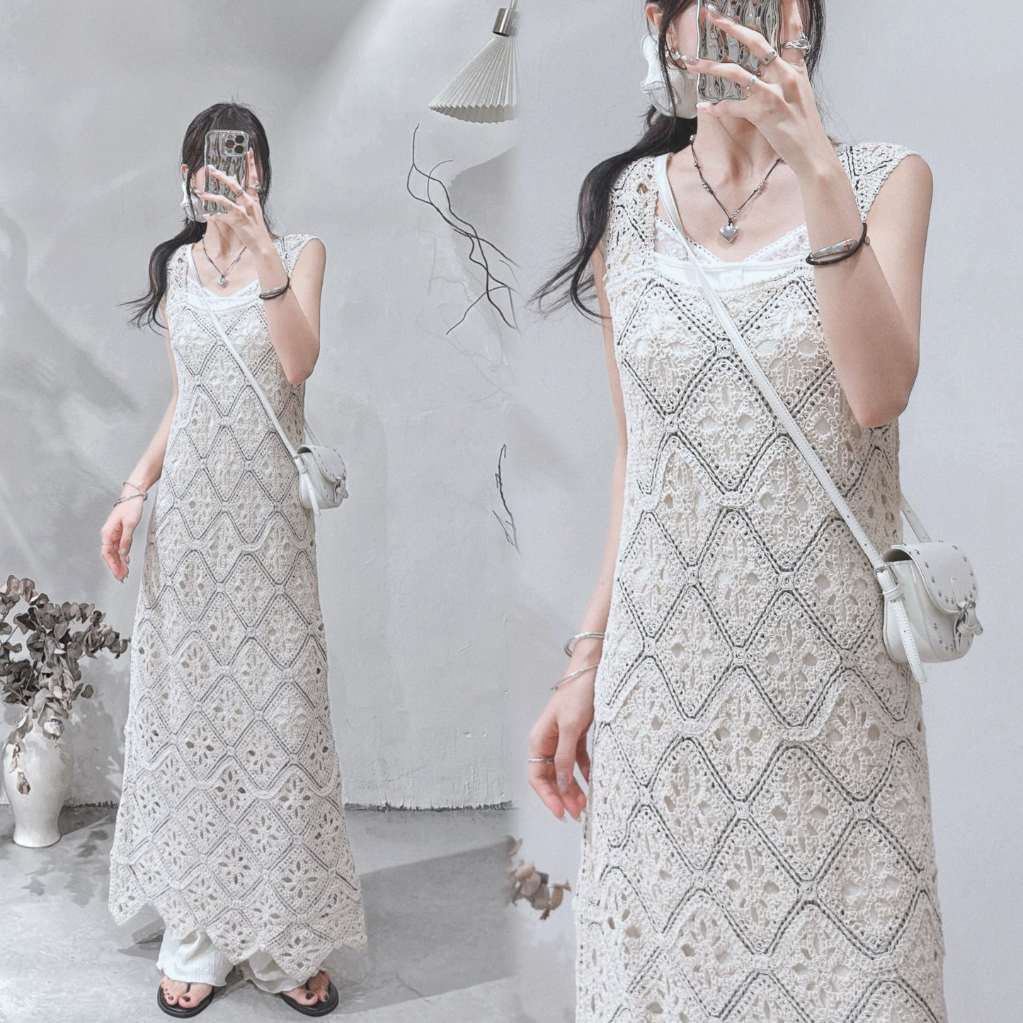 [ 現貨 / 預訂🪽⋆ ՙִՙ ] crocheted ops • mixed color